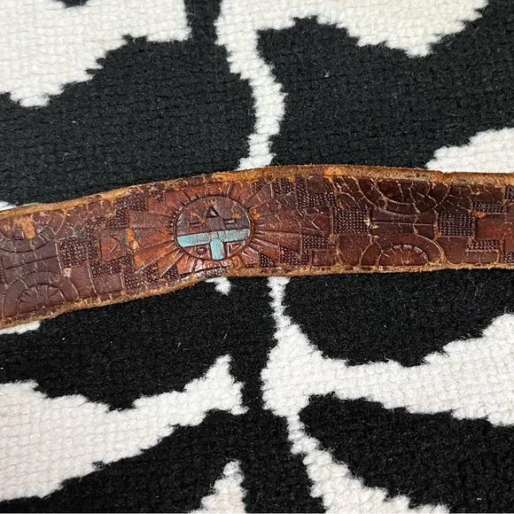 Chambers Phoenix Arizona Vintage Hand Painted Tooled Western  display picture 2